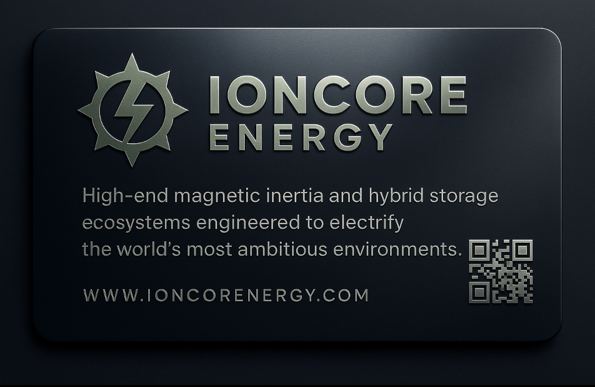 Ioncore Energy secure client access card with QR credential