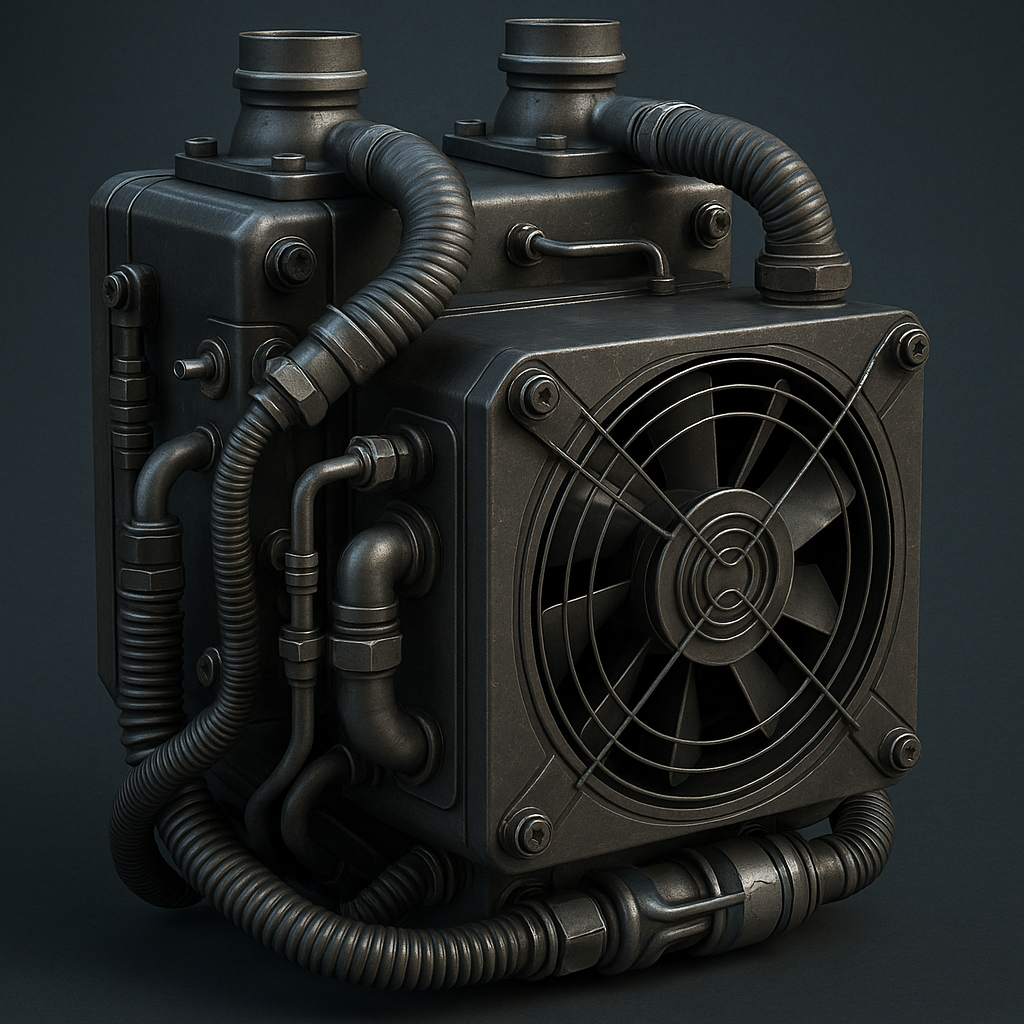 High-density cooling manifold array prepared for installation