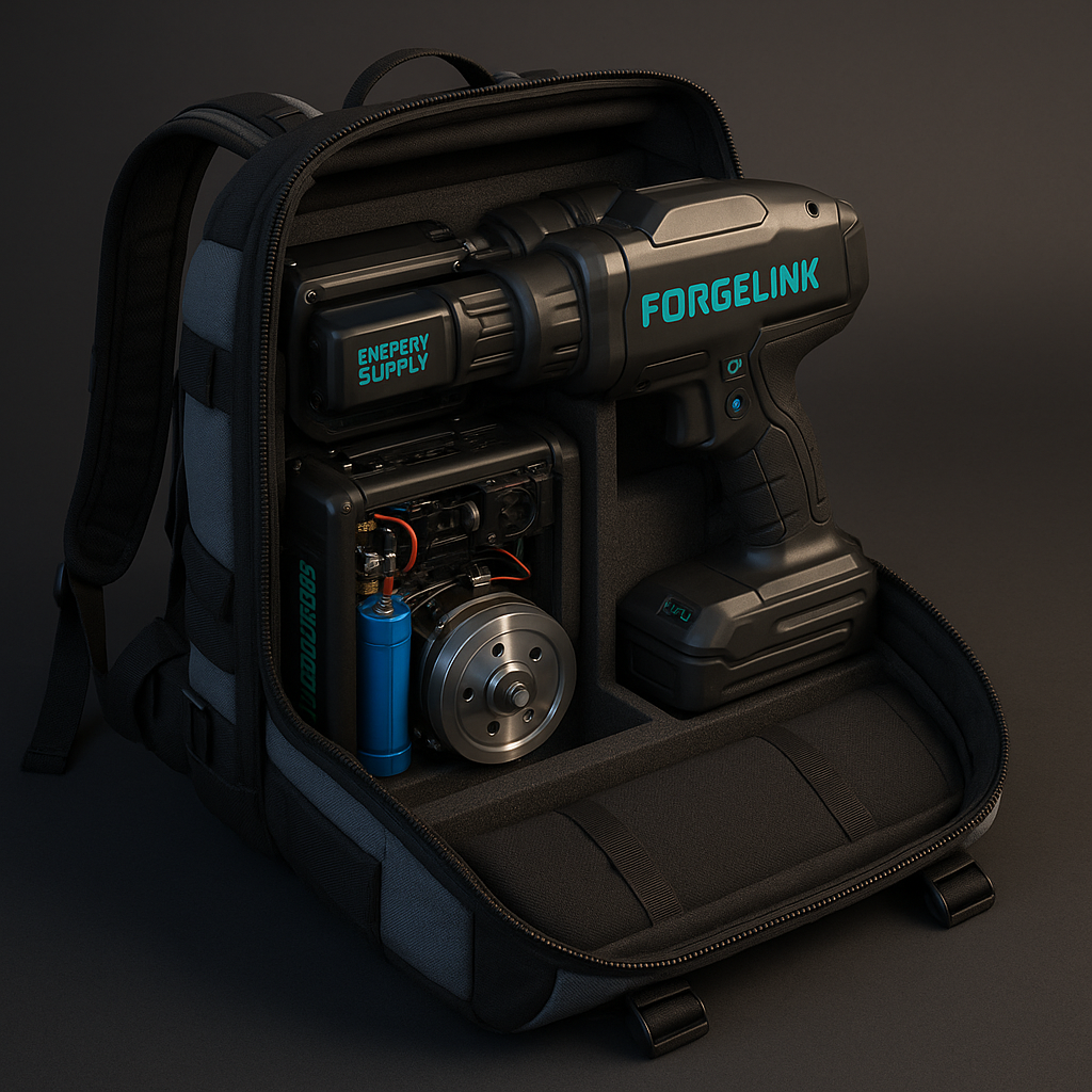 Ioncore drill concept showcasing the Magnetic Inertia Power System's energy output